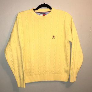 TOMMY HILFIGER SWEATER WOMEN SMALL CABLE KNIT VINTAGE 90'S TOP SHIRT